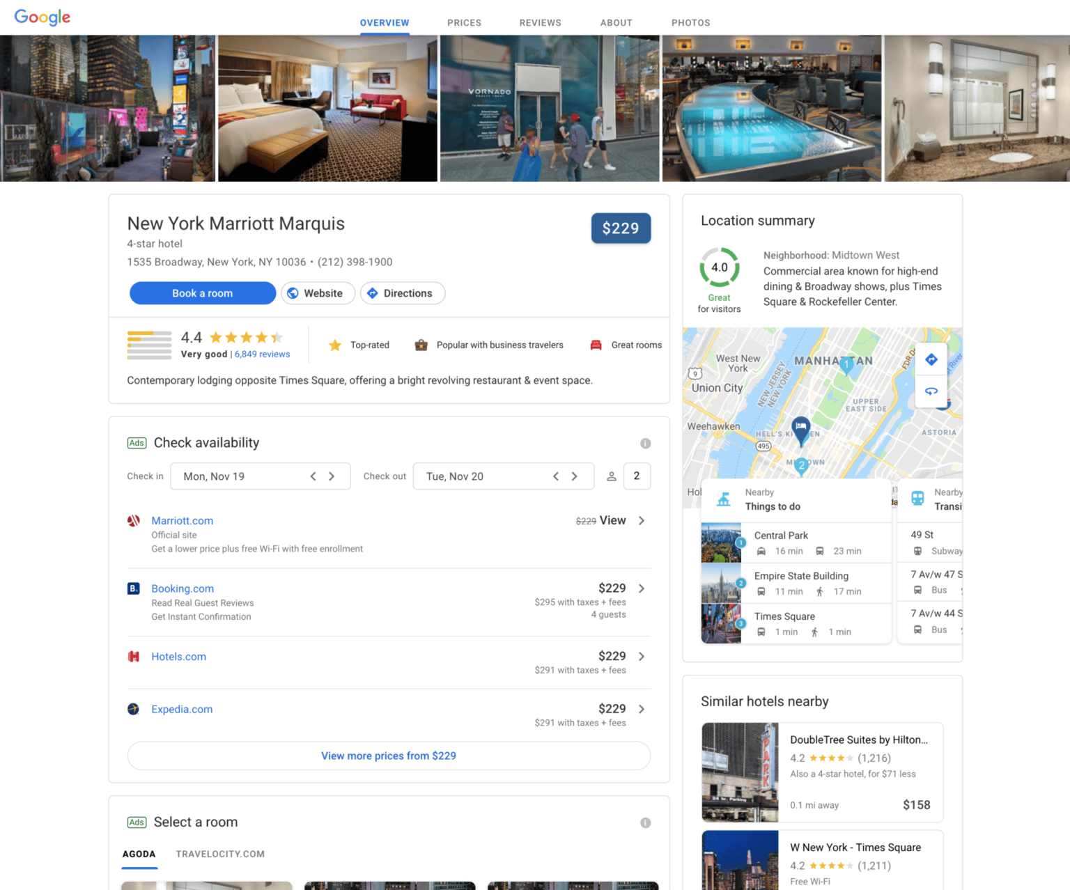 Google Hotels Booking Sync for Profitroom